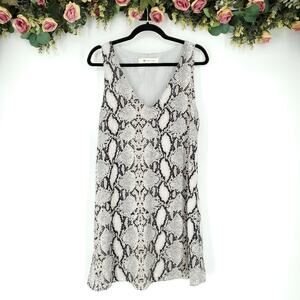 The Impeccable Pig Python Print Sleeveless Dress